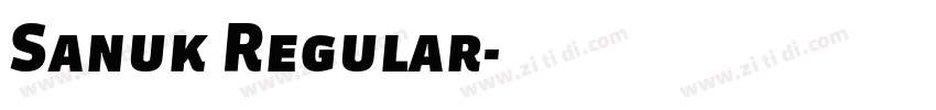 Sanuk Regular字体转换